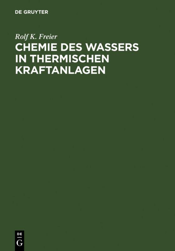 Cover-Bild Chemie des Wassers in Thermischen Kraftanlagen