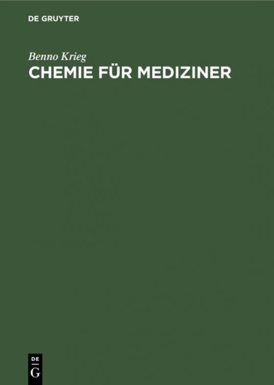 Cover-Bild Chemie für Mediziner