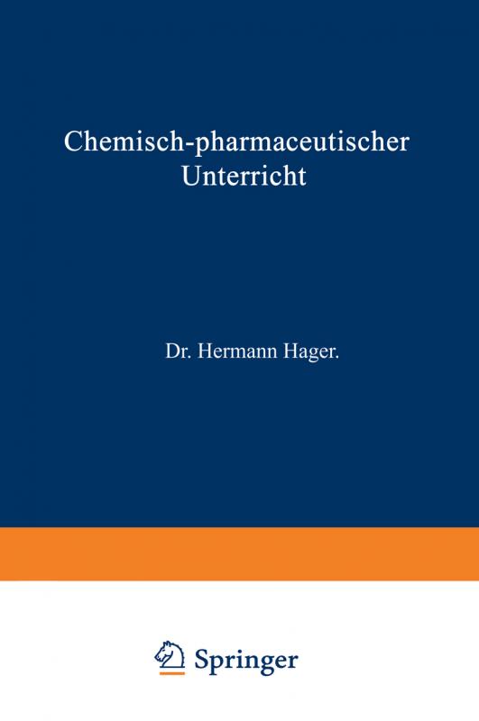 Cover-Bild Chemisch-pharmaceutischer Unterricht