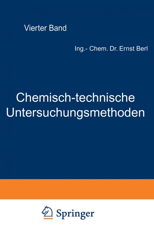 Cover-Bild Chemisch-technische Untersuchungsmethoden