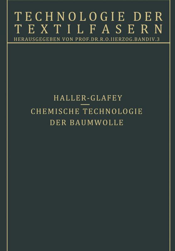 Cover-Bild Chemische Technologie der Baumwolle / Mechanische Hilfsmittel zur Veredlung der Baumwolltextilien