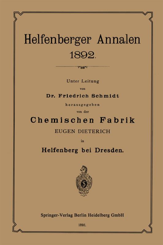 Cover-Bild Chemischen Fabrik