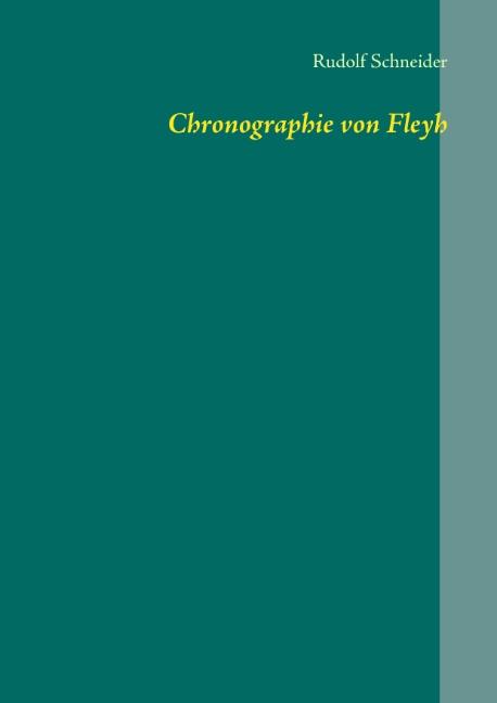 Cover-Bild Chronographie von Fleyh