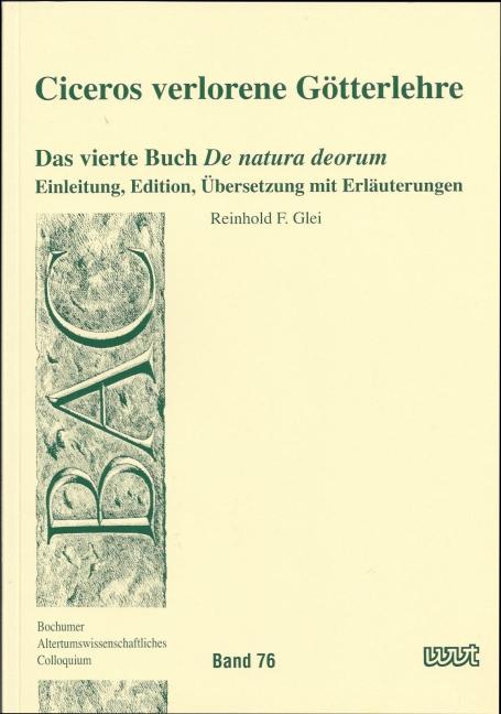 Cover-Bild Ciceros verlorene Götterlehre