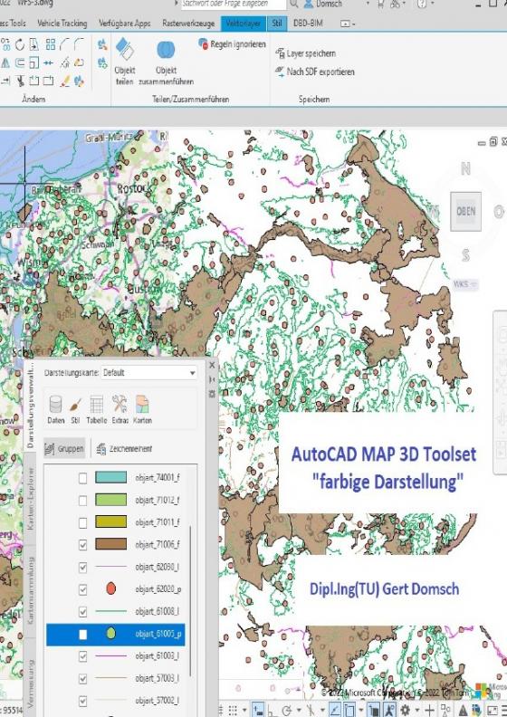 Cover-Bild Civil 3D Version 2023 / AutoCAD MAP 3D Toolset, "farbige Darstellung" (für Anwender)