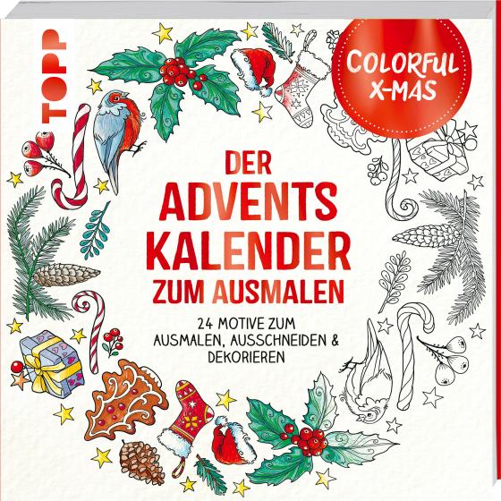 Cover-Bild Colorful Christmas - Der Adventskalender zum Ausmalen