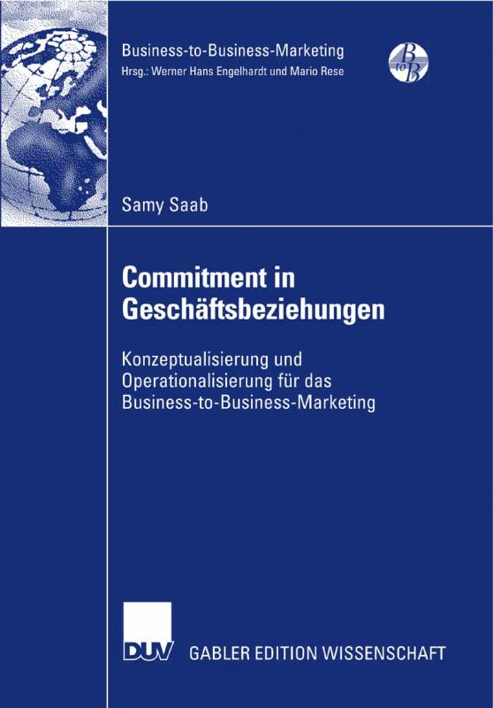 Cover-Bild Commitment in Geschäftsbeziehungen