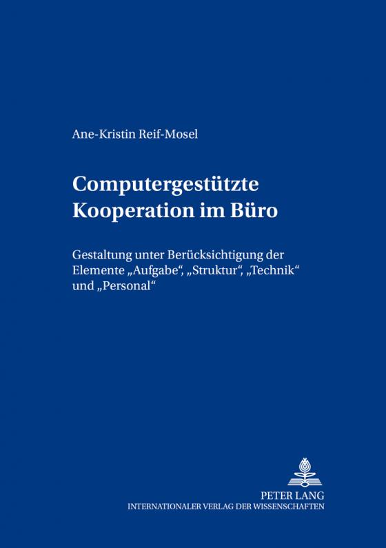 Cover-Bild Computergestützte Kooperation im Büro