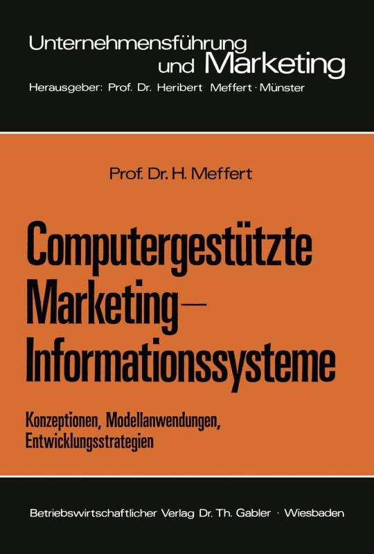 Cover-Bild Computergestützte Marketing-Informationssysteme