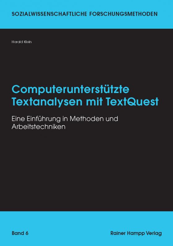 Cover-Bild Computerunterstützte Textanalysen mit TextQuest