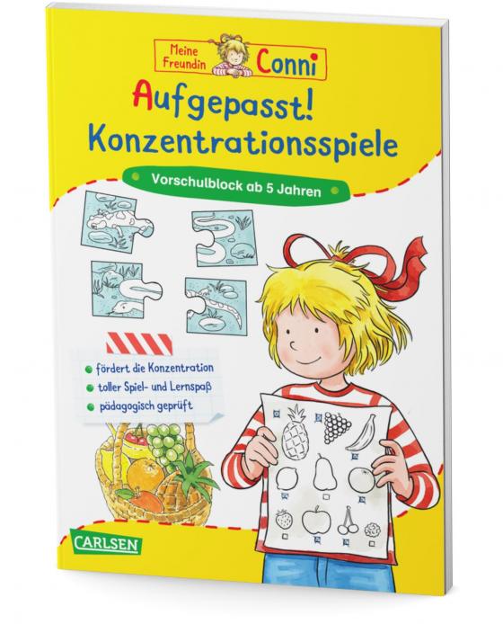 Cover-Bild Conni Gelbe Reihe (Beschäftigungsbuch): Aufgepasst! Konzentrationsspiele