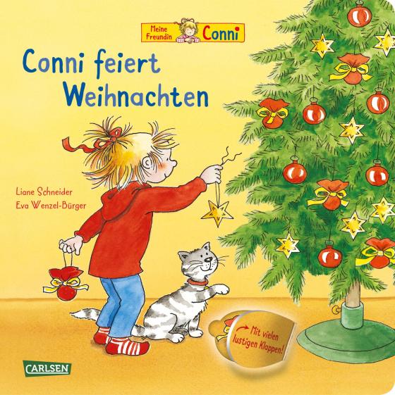 Cover-Bild Conni-Pappbilderbuch: Conni feiert Weihnachten (mit Klappen)