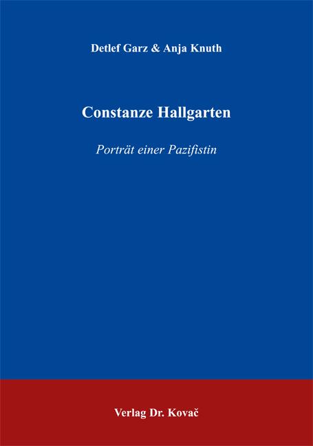 Cover-Bild Constanze Hallgarten