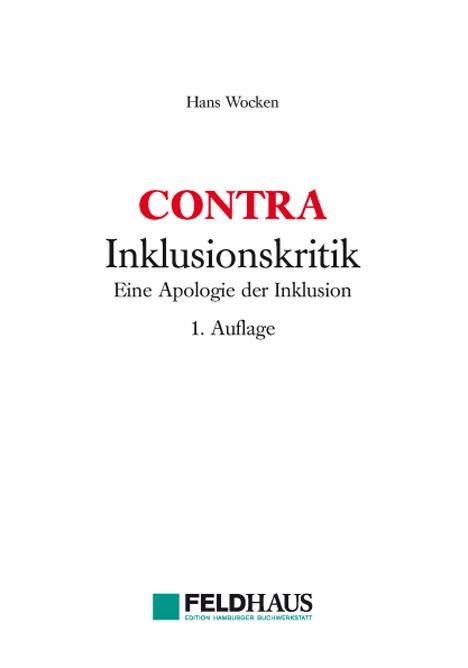 Cover-Bild CONTRA Inklusionskritik