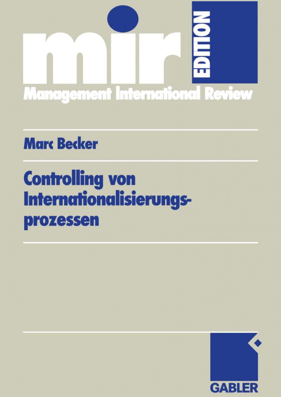 Cover-Bild Controlling von Internationalisierungs-prozessen