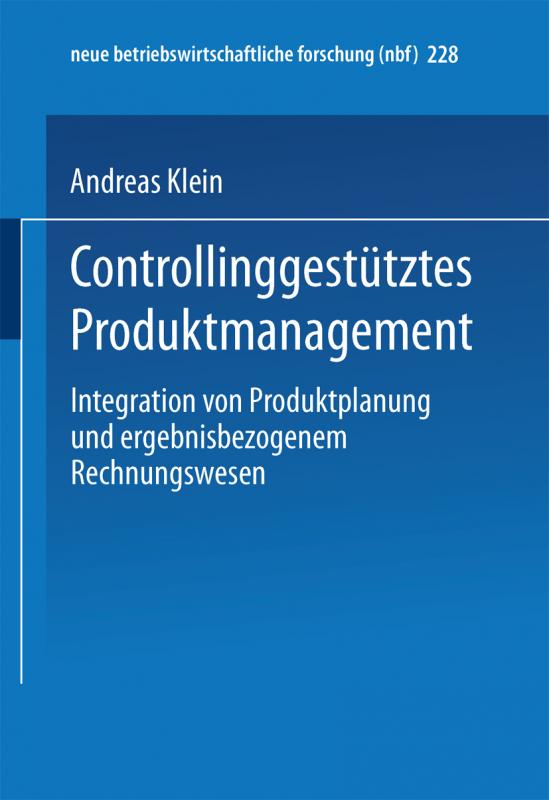 Cover-Bild Controllinggestütztes Produktmanagement