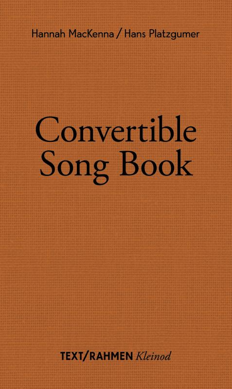 Cover-Bild Convertible Song Book