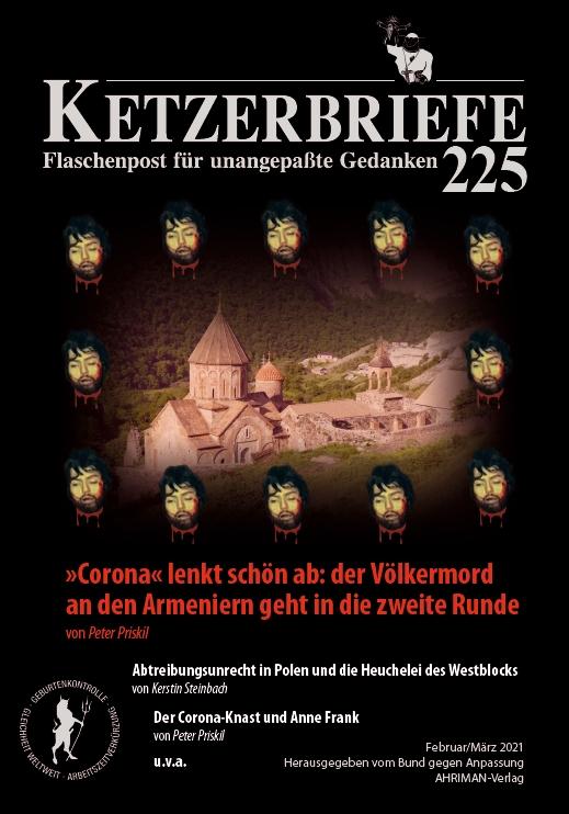 Cover-Bild »Corona« lenkt schön ab: der Völkermord an den Armeniern geht in die zweite Runde