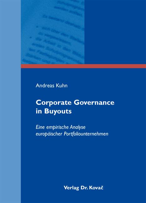 Cover-Bild Corporate Governance in Buyouts