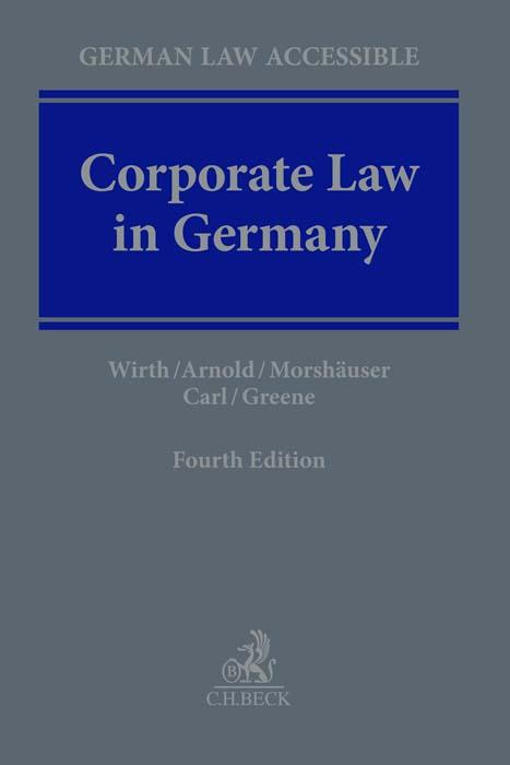 Cover-Bild Corporate Law in Germany