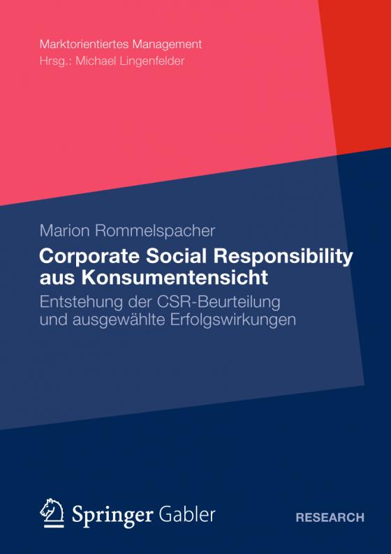 Cover-Bild Corporate Social Responsibility aus Konsumentensicht