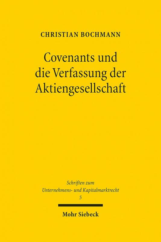 Cover-Bild Covenants und die Verfassung der Aktiengesellschaft
