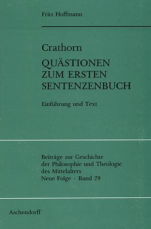 Cover-Bild Crathorn. Quästionen zum ersten Sentenzenbuch