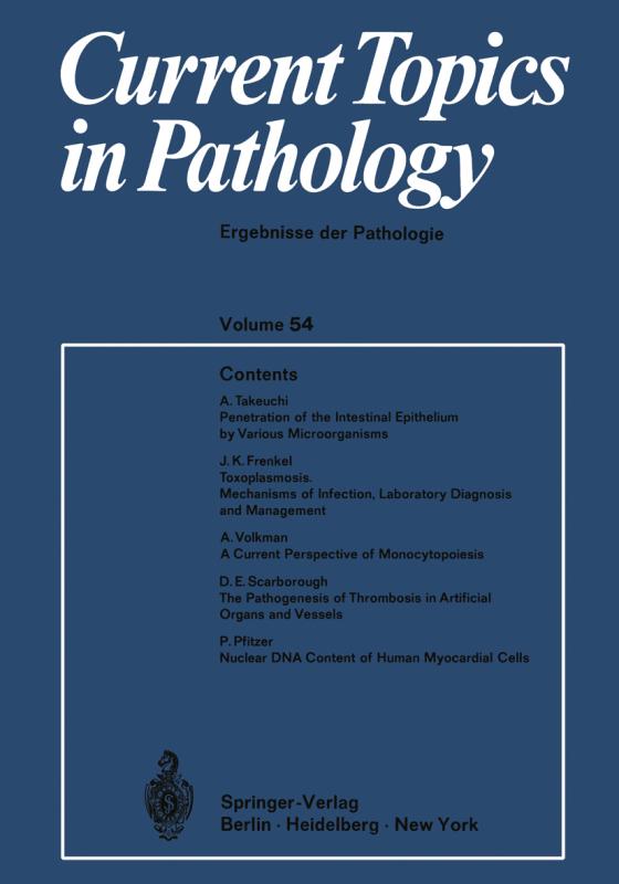 Cover-Bild Current Topics in Pathology / Ergebnisse der Pathologie