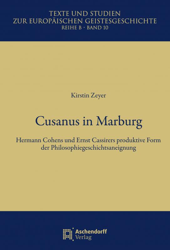 Cover-Bild Cusanus in Marburg