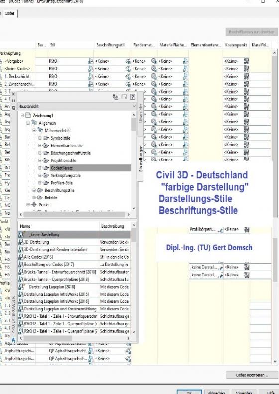 Cover-Bild Cvil 3D Deutschland / Civil 3D-Deutschland, 2. Buch, "farbige Darstellung" (für Anwender), Darstellungs-Stile, Beschriftungs-Stile