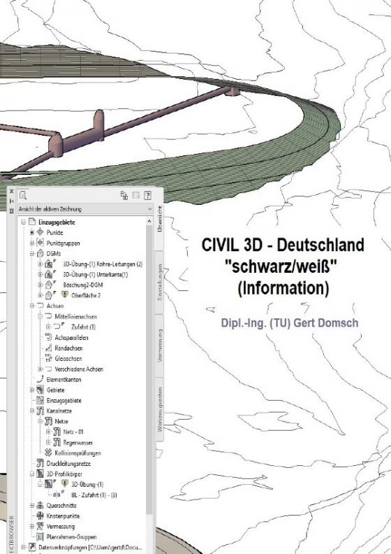 Cover-Bild Cvil 3D Deutschland / Civil 3D-Deutschland, "schwarz/weiß" (Information)