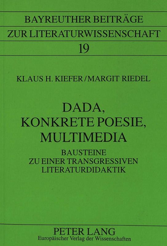 Cover-Bild Dada, Konkrete Poesie, Multimedia