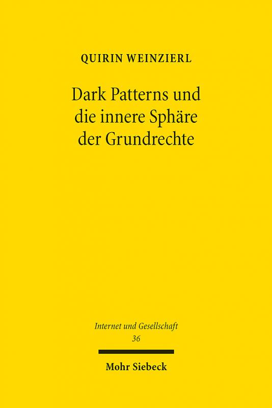 Cover-Bild Dark Patterns und die innere Sphäre der Grundrechte