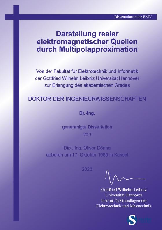 Cover-Bild Darstellung realer elektromagnetischer Quellen durch Multipolapproximation