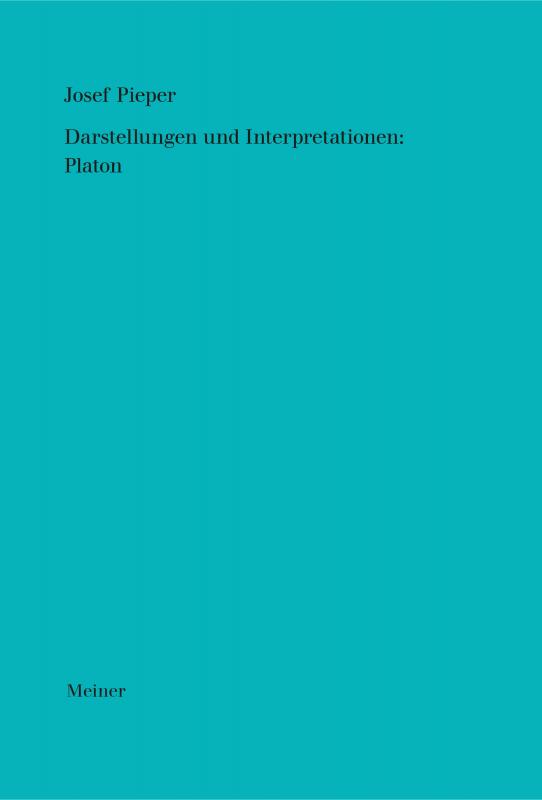 Cover-Bild Darstellungen und Interpretationen: Platon