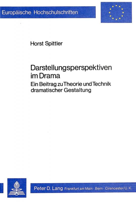Cover-Bild Darstellungsperspektiven im Drama