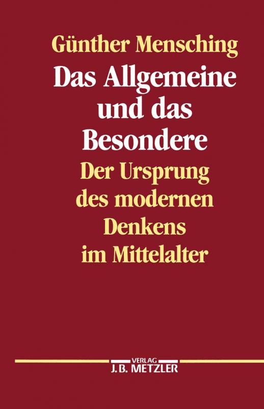 Cover-Bild Das Allgemeine und das Besondere