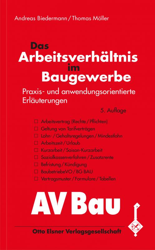 Cover-Bild Das Arbeitsverhältnis im Baugewerbe