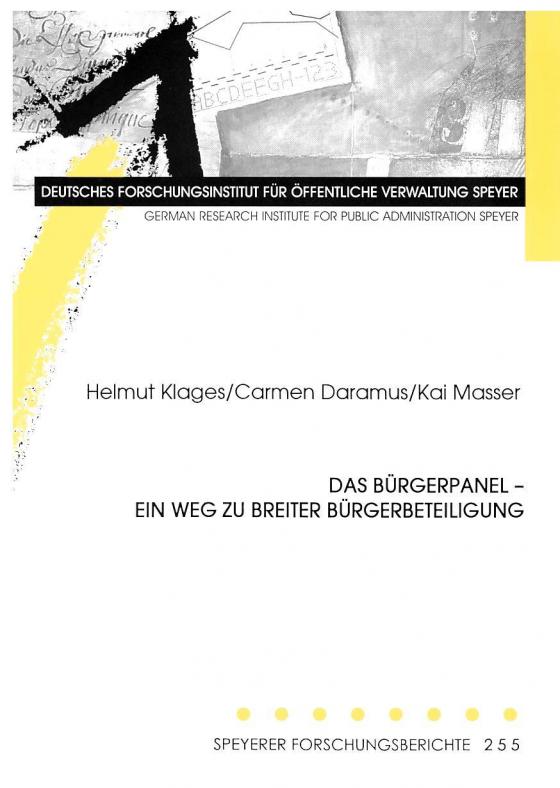 Cover-Bild Das Bürgerpanel - Ein Weg zu breiter Bürgerbeteiligung