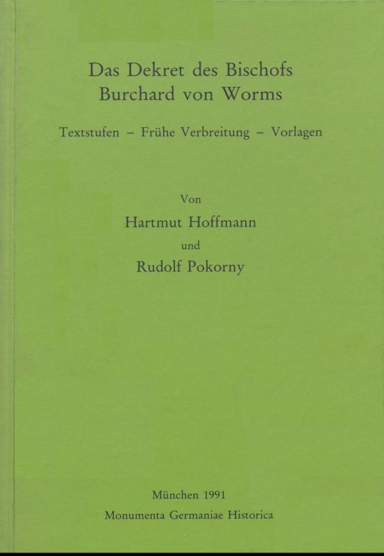 Cover-Bild Das Dekret des Bischofs Burchard von Worms