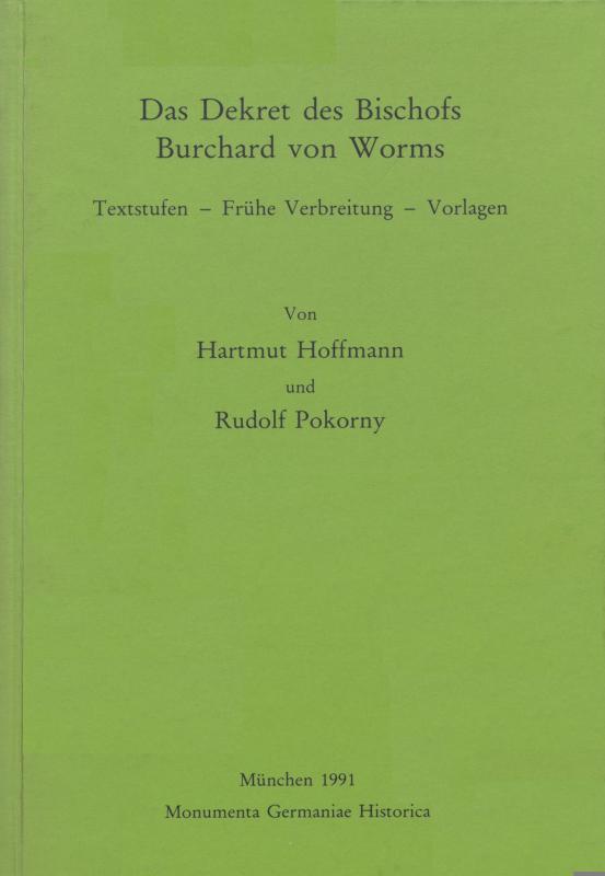 Cover-Bild Das Dekret des Bischofs Burchard von Worms