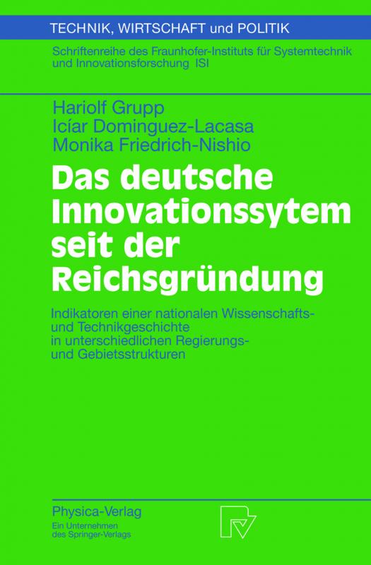 Cover-Bild Das deutsche Innovationssystem seit der Reichsgründung