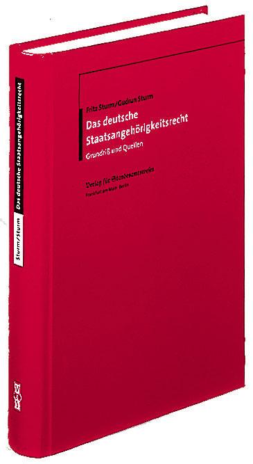 Cover-Bild Das deutsche Staatsangehörigkeitsrecht
