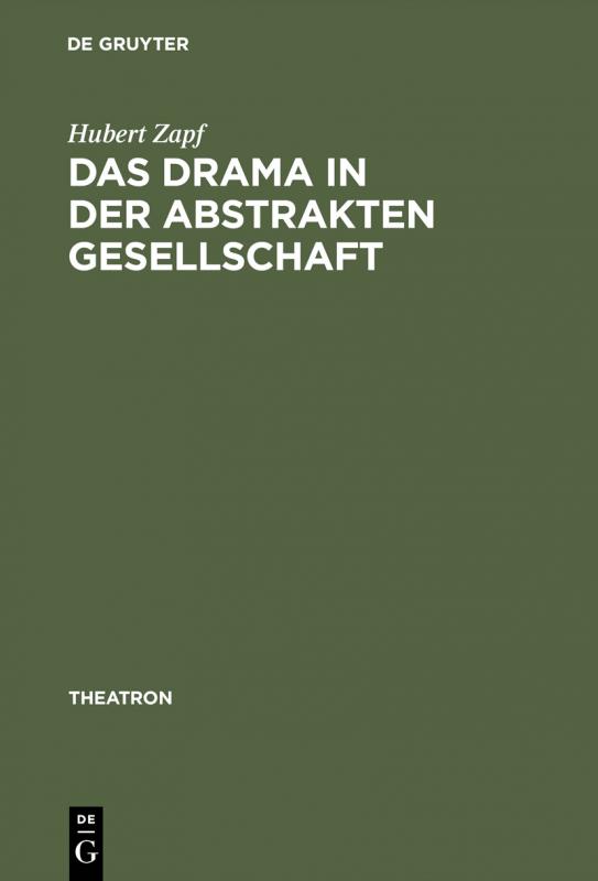 Cover-Bild Das Drama in der abstrakten Gesellschaft