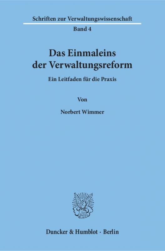 Cover-Bild Das Einmaleins der Verwaltungsreform.