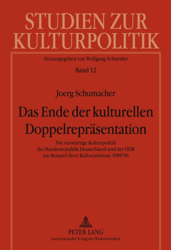 Cover-Bild Das Ende der kulturellen Doppelrepräsentation