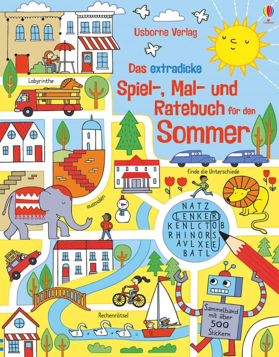 Cover-Bild Das extradicke Spiel-, Mal- und Ratebuch für den Sommer