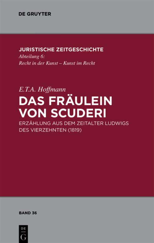 Cover-Bild Das Fräulein von Scuderi