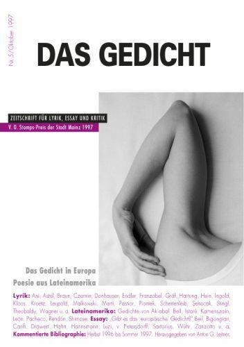 Cover-Bild Das Gedicht. Zeitschrift /Jahrbuch für Lyrik, Essay und Kritik / Das Gedicht in Europa
