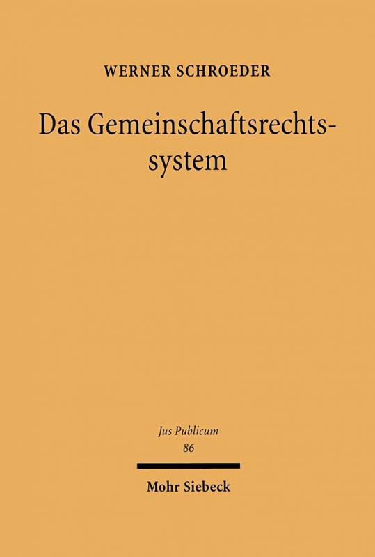 Cover-Bild Das Gemeinschaftsrechtssystem